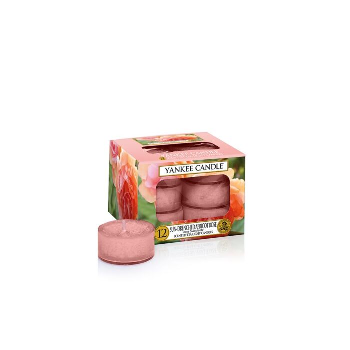 Yankee Candle Sun-Drenched Apricot Rose Pack Of 12 Tea Lights-1